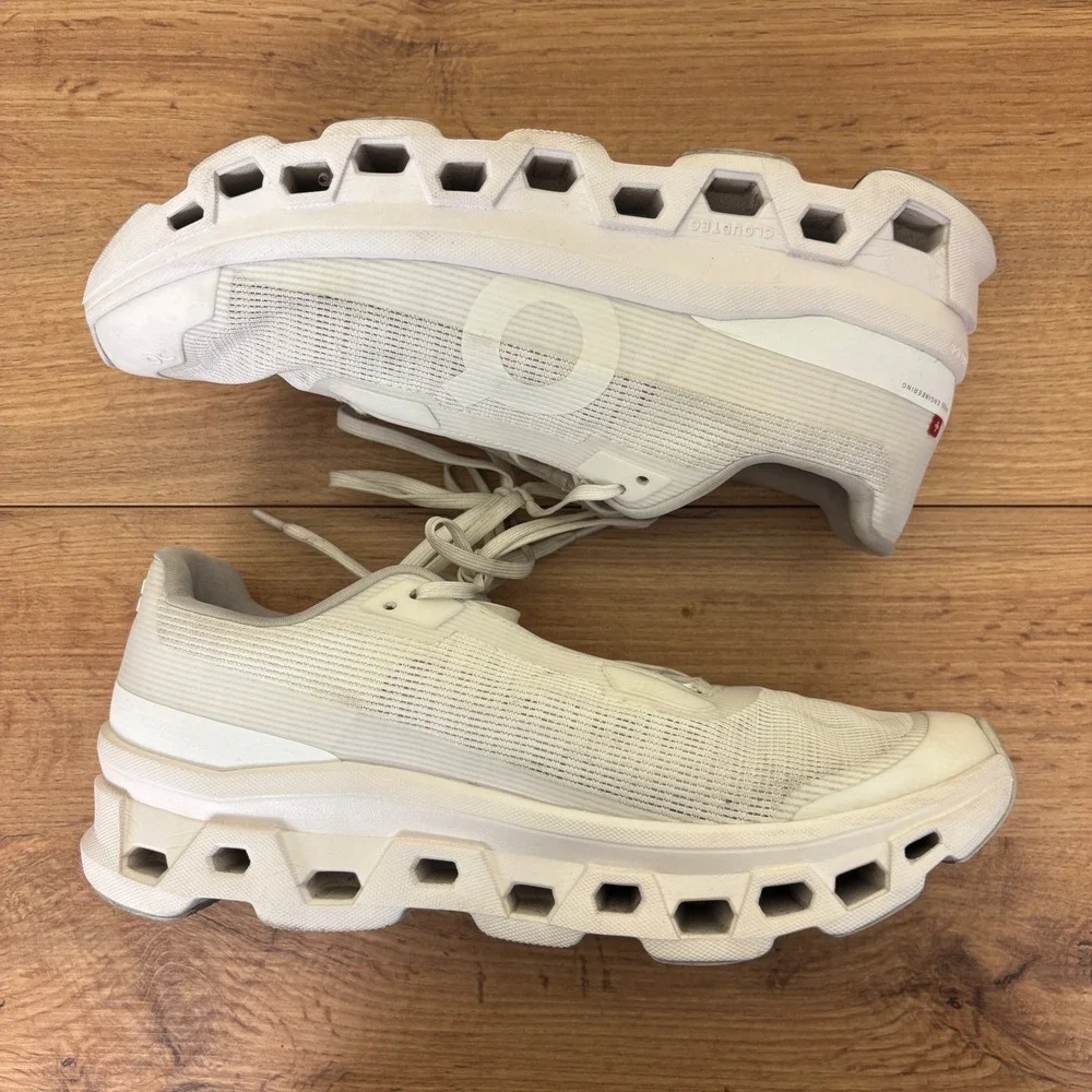 ON Cloudmonster Void Shoes White Women Size 10 Running Athletic Gym Comfort Walk